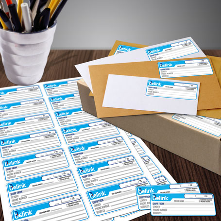 mailing and shipping labels